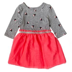 Toddler Heart Long Sleeve Tee & Tulle Dress